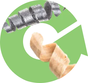 sfrido legno e sfrido metallo truciolo