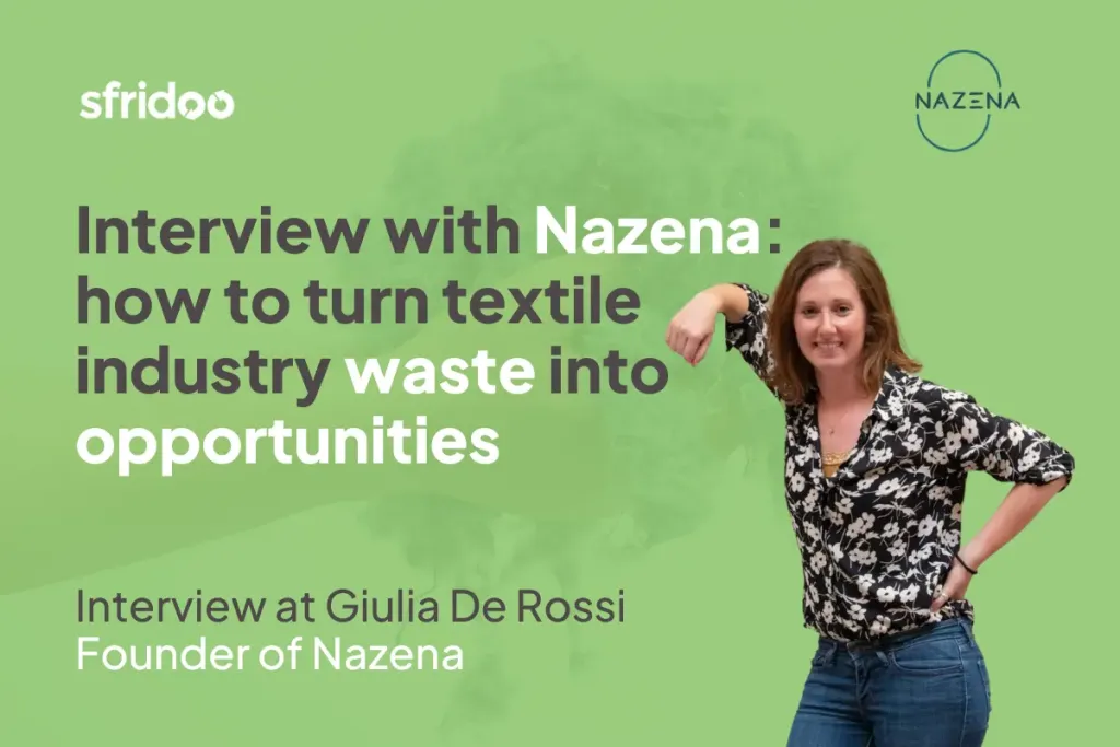 Pictured is Giulia De Rossi, founder of Nazena, who told about the project on the valorization of uppers in collaboration with Sfridoo