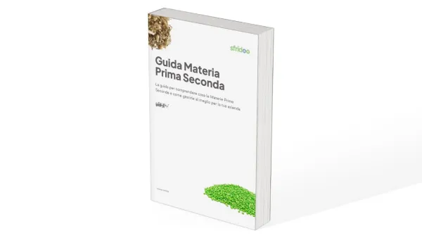 Nella grafica è rappresento un mock-up di un guida di Sfridoo su sfondo bianco